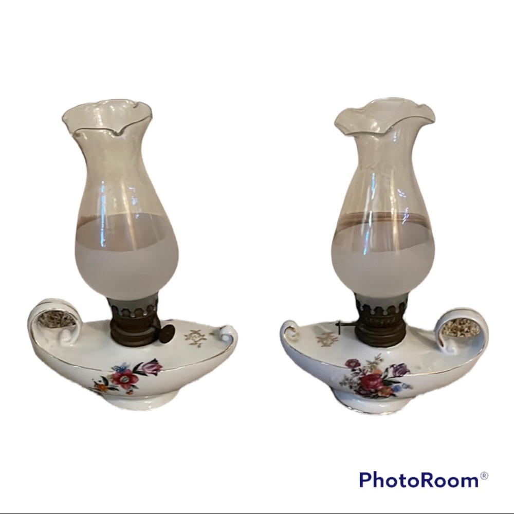 Vintage Genie Oil Lamps